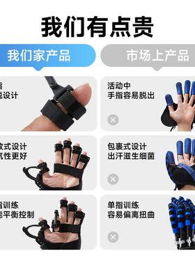 仿生外骨骼电动手指训练器五指训练手套手部僵硬舒展力量煅炼器材