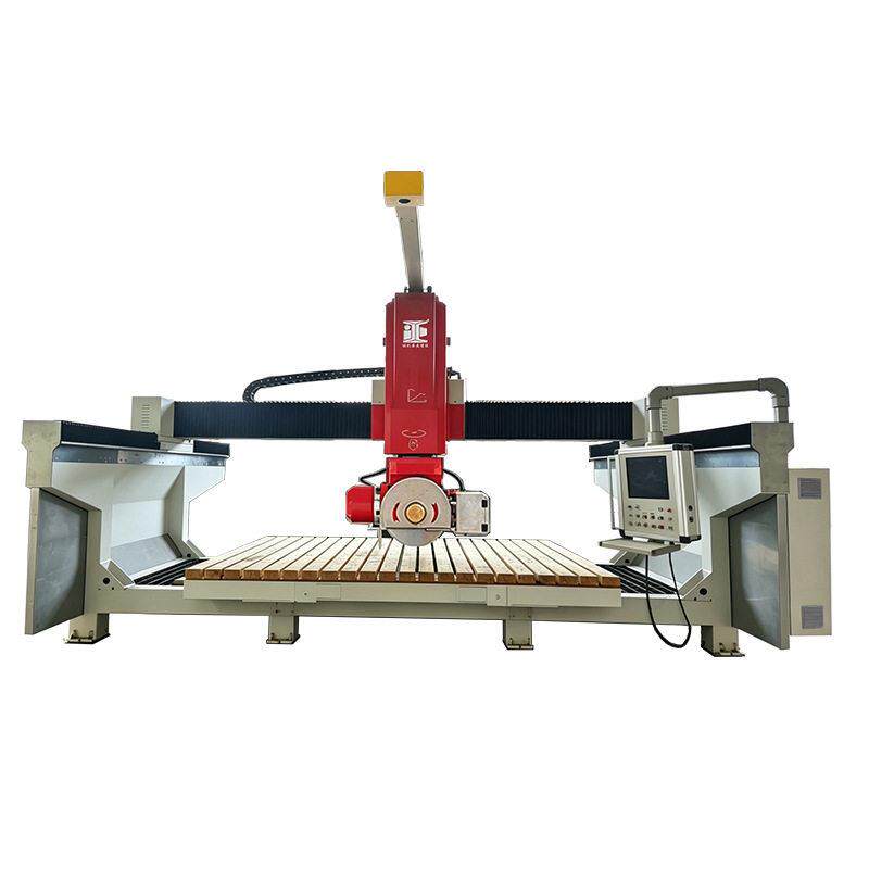 Five-axis linkage arbitrary curved surface cutting, milling and grinding machine Customized stone 5+1 bridge cutting equipment Aizheng Intelligent Equipment