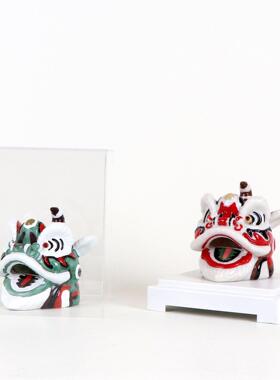 新舞中式国潮狮板醒狮头摆件树脂样房间客厅茶几电视子MC-TY-55柜