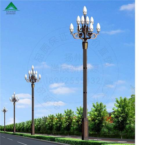 LED玉兰灯户外照明广场照明八叉九火玉兰灯来图来样可制厂家直销 - 图2