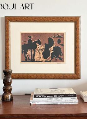 木吉艺术法式覆古客厅装饰画画现代中古风挂画画玄关饭厅高级感沙