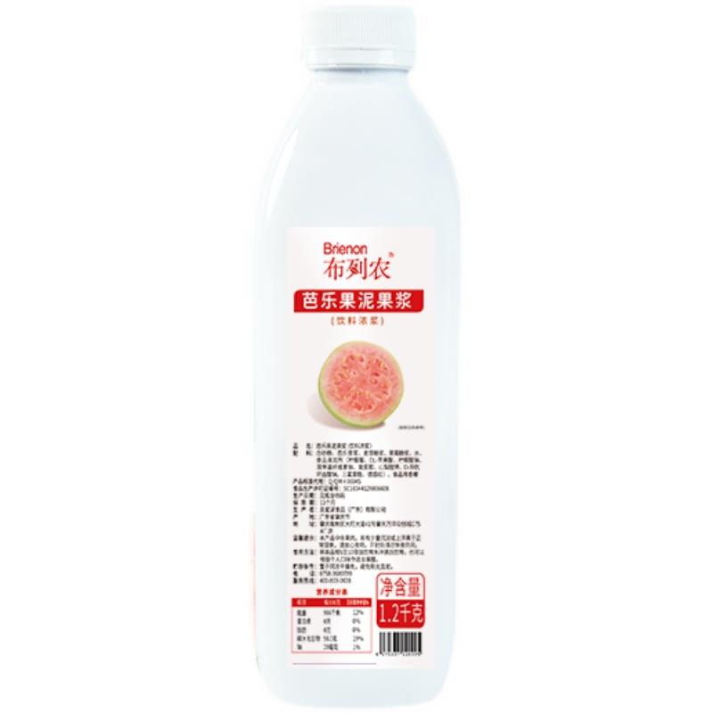 布列农芭乐果泥果酱1.2kg芭乐同款饮品奶茶店家庭茶饮专用