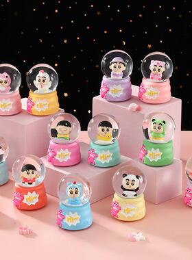 新款通星星摆兔提篮水晶球光玻璃I0624卡球树脂件发少女心儿童玩