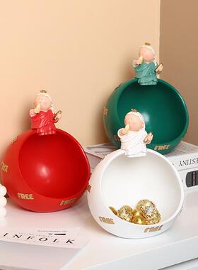 纳月半艺术家自HP-31女神托盘玄关由钥树匙收盒摆件电视柜桌面脂