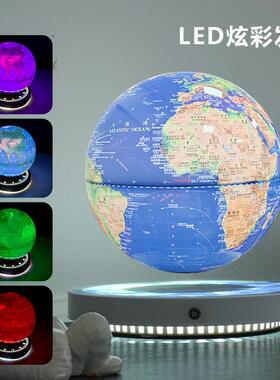 办公室摆件工艺品来图定制创意桌面装饰品生日礼物立体悬浮地球仪