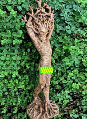 森林家女神W30雕像树摆意件花园工艺品摆件脂居创雕像树神摆件