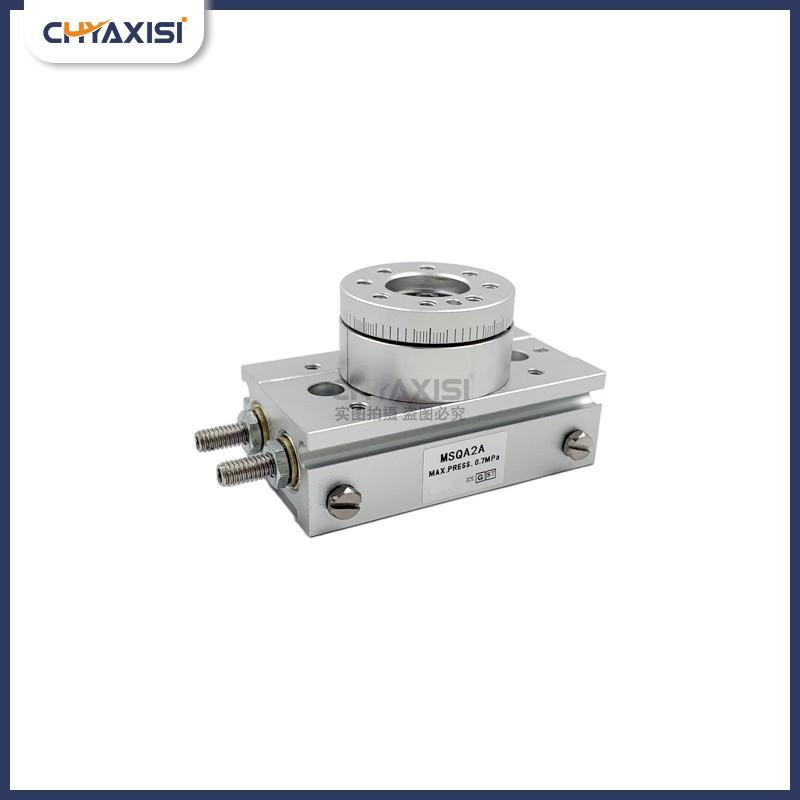 SMC型小型摆台旋转气缸MSQB1A/2A/3A/7A正面通口MSQA1A/2A/3A/7AE - 图2