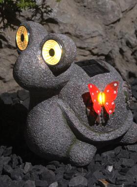 庭院用品户外动物摆件太阳能小夜灯园林花园草坪装饰假山造景摆件