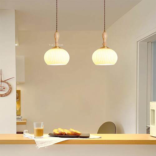 木艺餐吊灯客厅约创意餐桌吧台走543吊廊过道简民宿灯厅卧室床头 - 图2