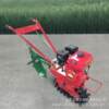 Multifunctional pastoral management machine, small household chain-type crawler tiller, hand-pushed farmland trenching machine