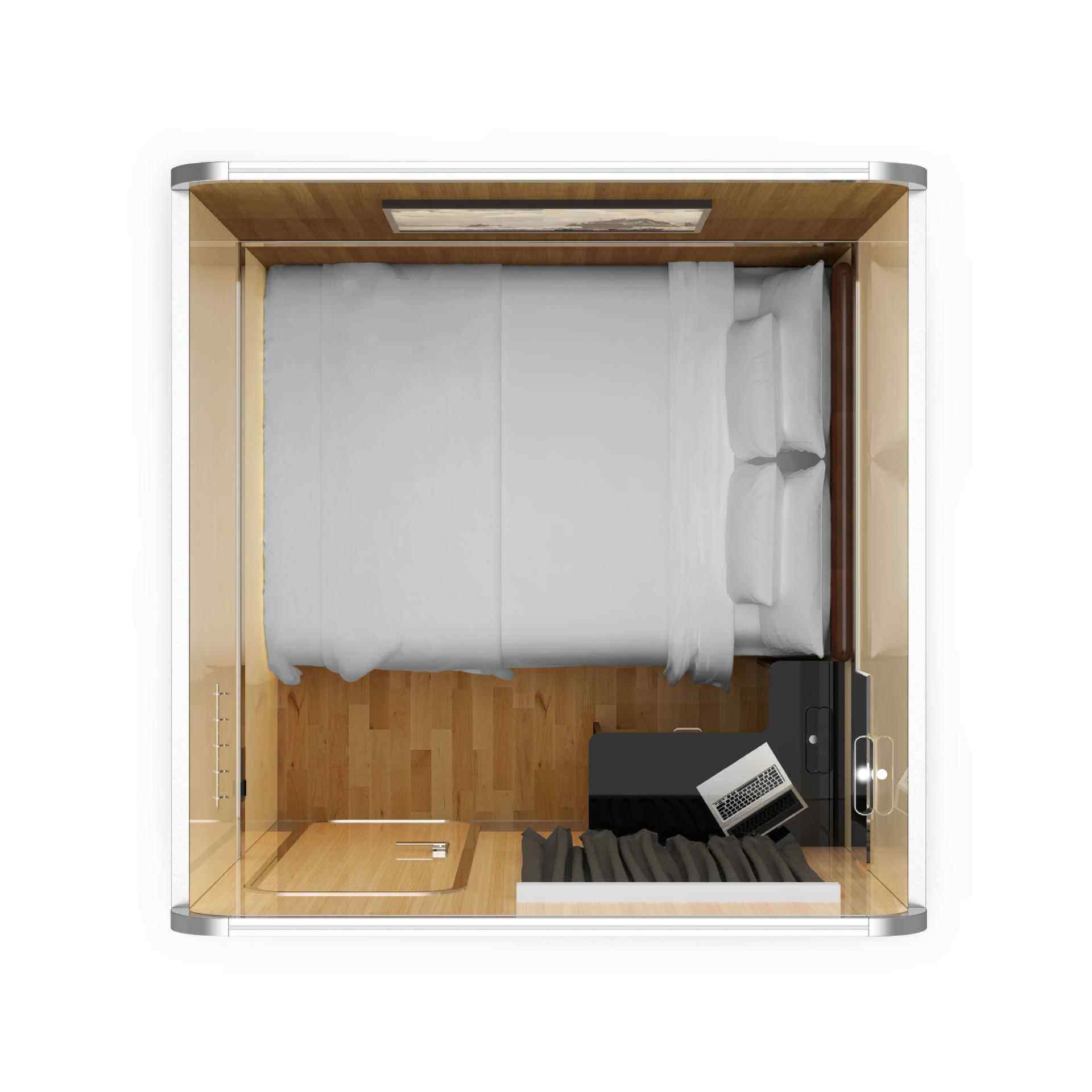 厂家直A型胶供囊睡眠盒子双太空舱单人机场自助酒店休计SC2022-A,淘宝优惠券,粉丝福利购,淘宝优惠卷