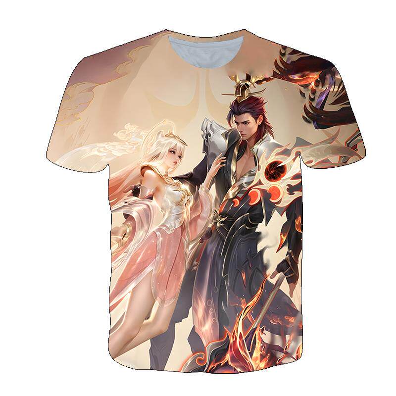 王者荣耀衣服韩信弑枪猎影T恤王者荣耀衣服男女装短袖春夏中学生青少年新体恤