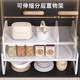 Retractable kitchen storage rack cabinet layer rack countertop sink storage rack bowl dish storage rack pot rack