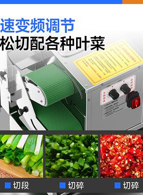 驰能小型切菜机商用切葱机多功能切韭菜辣椒全自动切片机切圈切丝
