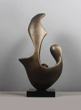 雕塑摆饰抽象艺术家居饰品酒店高级摆放装饰样板房售楼处轻奢摆件