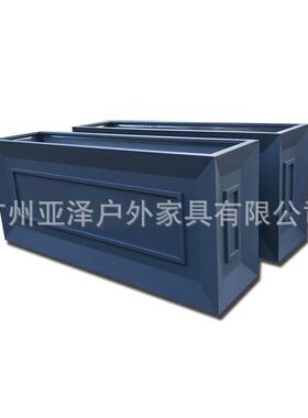 不锈钢花箱园林景观花箱商场商业街花盆摆件酒店广场花槽厂家