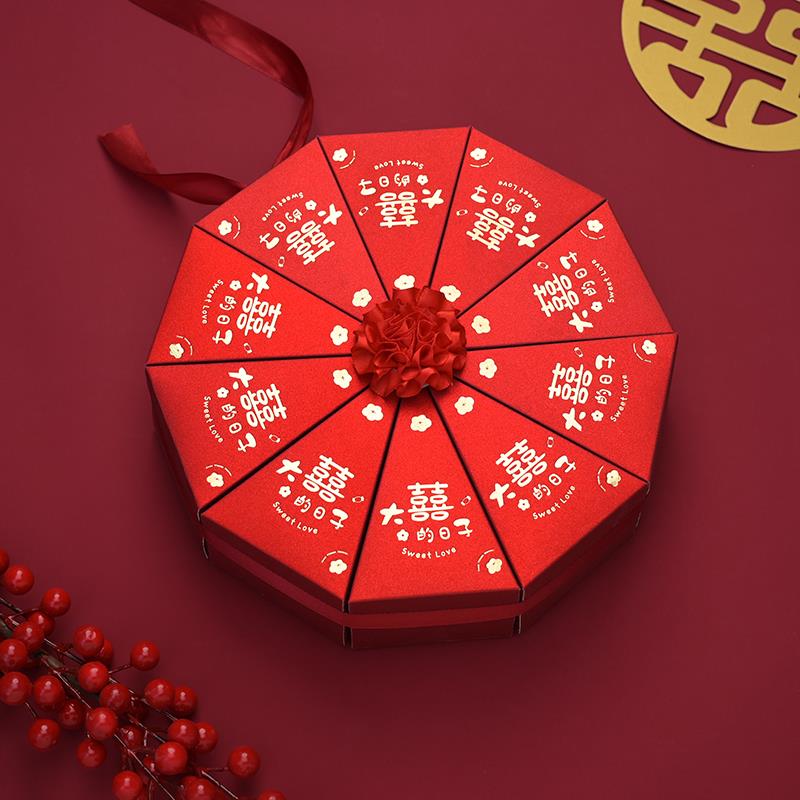 欧式蛋糕桌摆喜糖盒结婚礼品盒子糖果盒婚庆婚礼创意回礼升学宴盒