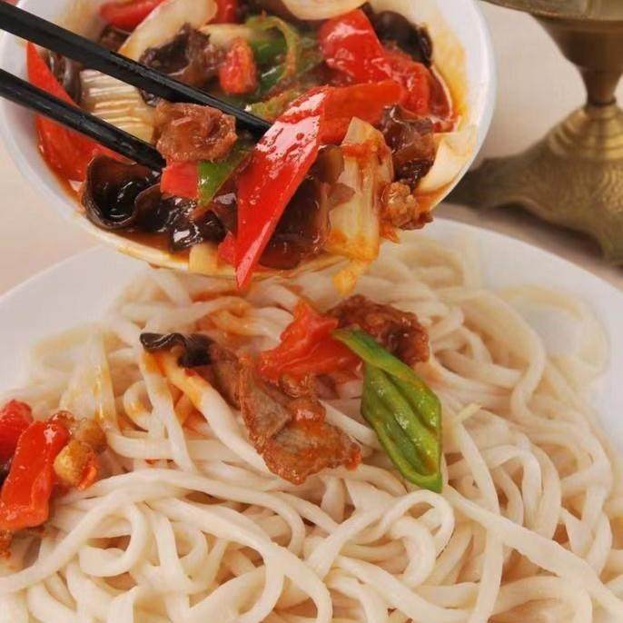 麦山雪新疆手工拉条子900克/把新疆面粉手工制作面条劲道粗细不同,淘宝优惠券,粉丝福利购,淘宝优惠卷