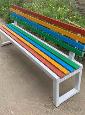 0A户外休息椅室外椅子园林公园椅子长椅排椅长条椅长凳子广场休闲