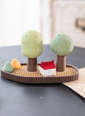 阿楹 微景观治愈情绪小摆件高级小众女办公桌柜车载迷你香薰礼物