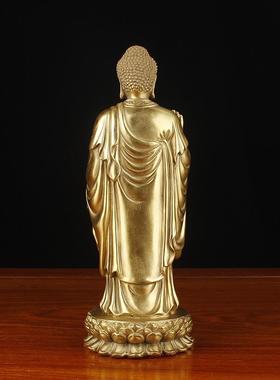 正品铜纯大日如来佛像摆件灵山大佛释迦牟铜佛祖像家尼居商务礼品