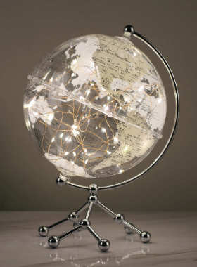 地球仪电视柜咖啡厅所发光书店书架书桌书吧摆件酒店礼品书柜会