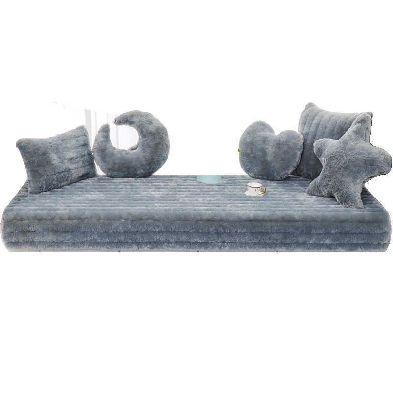 Korean plush bay window mat, window sill mat, children's room decoration, non-slip floor-to-ceiling window mat, balcony mat, universal for all seasons