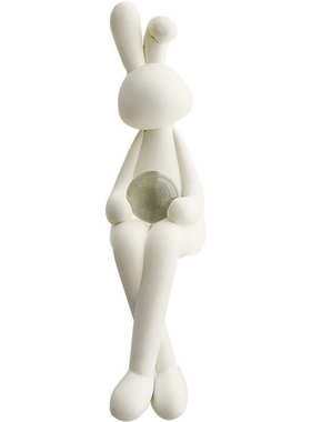 北欧轻奢现代兔装饰品创意简约客厅电视柜办公室桌面可爱摆件