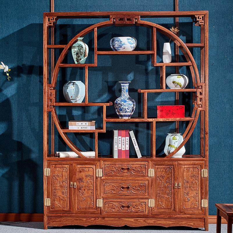 红木家具非洲黄花梨五福博古架刺猬紫檀多宝阁隔断古董柜中式实木,淘宝优惠券,粉丝福利购,淘宝优惠卷
