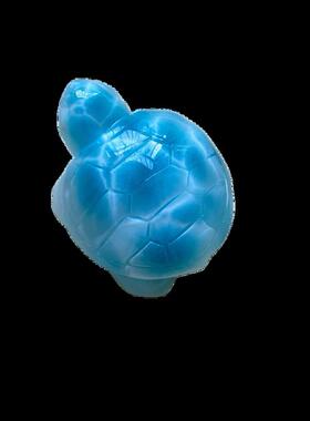 海纹石小乌龟吊坠拉利玛龙龟项坠锁骨链坠挂件规格37.1*26.2*18.2