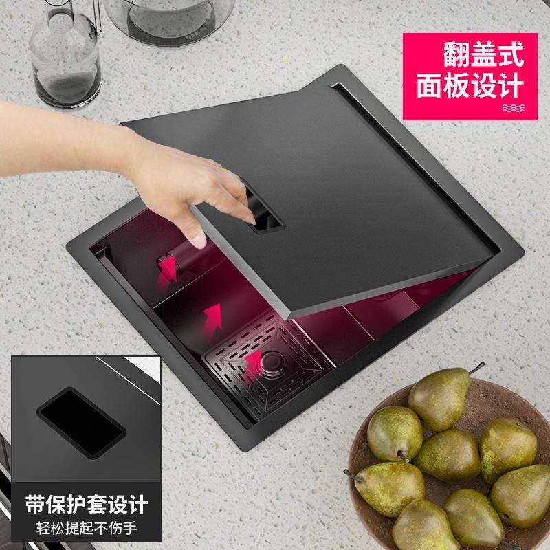 隐藏式洗杯器水槽纳米咖啡店吧台奶茶店西厨中岛台迷你手工盆单槽,淘宝优惠券,粉丝福利购,淘宝优惠卷