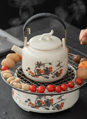 2025新款电陶炉煮茶器加厚耐热陶壶提梁泡茶壶电热煮茶炉烧水
