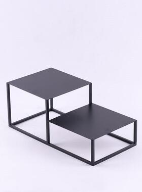 新款金属小型铁架底座软装工艺品玄关式盆景盆栽铁艺置物