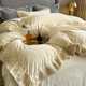 European style high-end thickened milk velvet bed four-piece set warm coral velvet sheets and quilt cover luxury bedding products