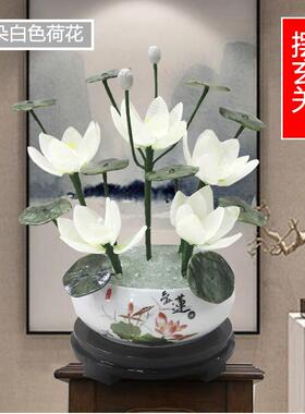 正品天然玉莲佛像饰供玉应莲观菩萨客厅家居装饰饰品礼品音品