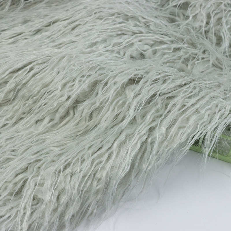 人造毛绒萝卜丝 素色落水毛布料 服装抱枕背景装饰长毛绒布 - 图0
