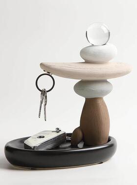 时来运转入户门钥匙收纳玄关摆件客厅家居装饰品乔迁新居搬家礼物