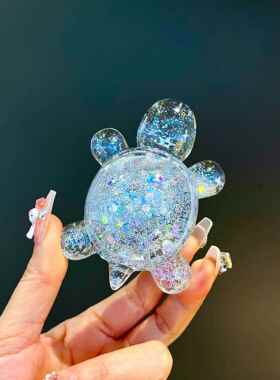 抖音直播爆款大乌龟夜光流沙乌龟汽车桌面办公室摆件 DIY饰品潮玩