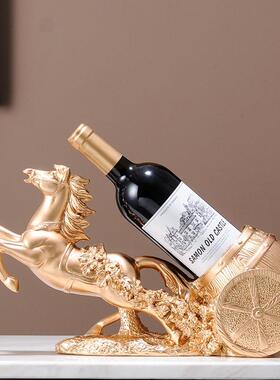 马到成功轻件奢高葡档萄红酒架子客厅酒柜装品摆高端大F8758M97气