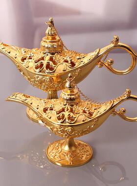 大中小号饰21*11件创FEX意摆许神灯愿阿拉丁神灯金属家居装乔迁礼