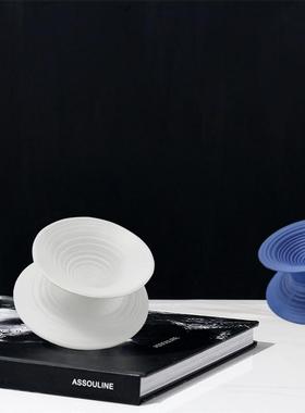 北欧禅意树脂茶杯简约工艺品摆件创意轻奢高档办公室客厅桌面摆件