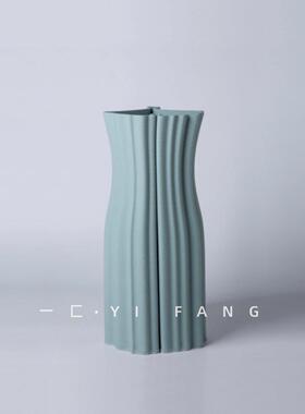 一匚 简约创意艺术陶瓷摆饰组合 样板间家居酒店展示柜桌面装饰品