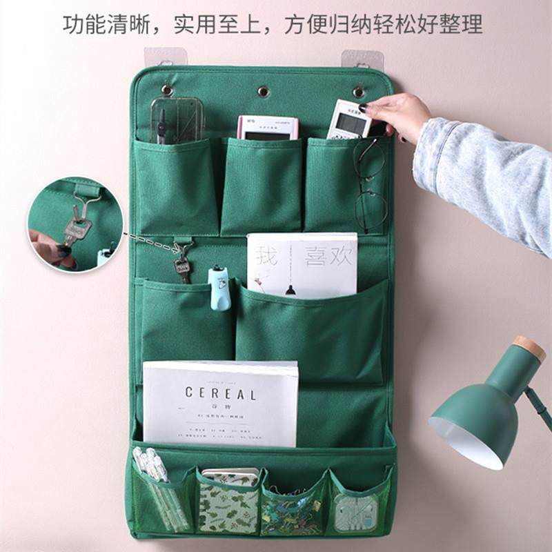布艺挂墙式收纳挂袋床头墙壁墙上门后悬挂手机置物兜宿舍壁挂神器,淘宝优惠券,粉丝福利购,淘宝优惠卷