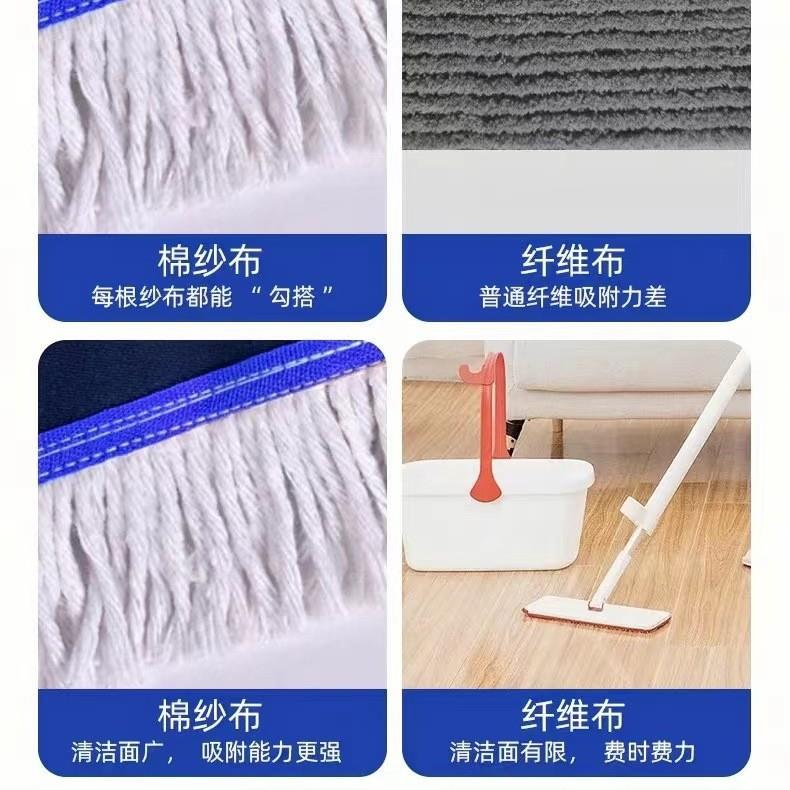 特厚替换布60cm90cm拖把大号尘推棉线拖把布头地拖排拖配件 - 图1