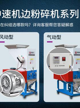 新恒玖塑料粉碎机中速破碎机自吸回收粉料机注塑角料机边碎料机