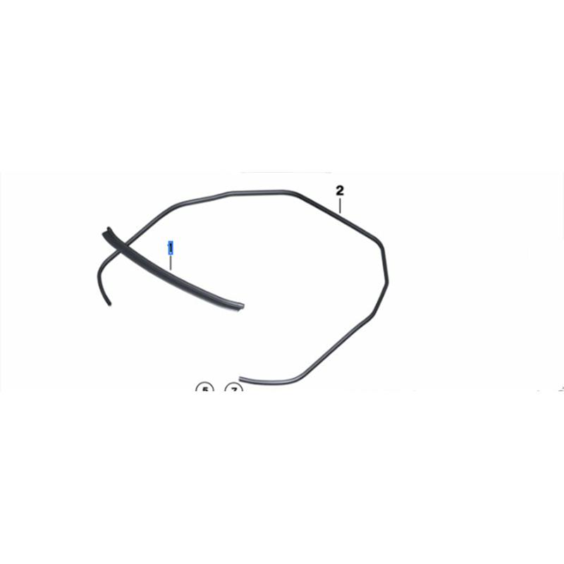 适用宝马7系前机盖密封条730 740 750 760LI引擎盖F02机舱胶条F01 - 图2