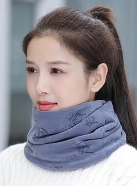 围脖女2025新款小围巾帽子秋冬骑行防寒保暖防风面罩耳挂百搭口罩