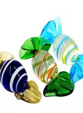 灯工工艺糖果风格糖果造型彩色玻璃材质玻璃工艺品玻璃糖果