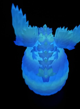 打印玩具龙蛋中国水晶3D模型摆件