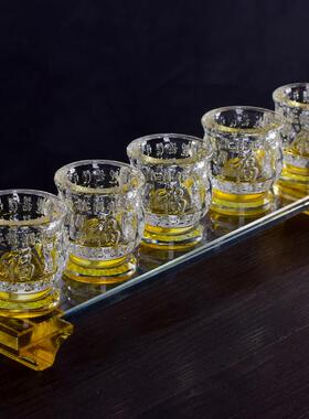 新水晶佛前祭拜财神杯关公酒杯茶杯家庭祭拜佛杯菩萨圣水杯